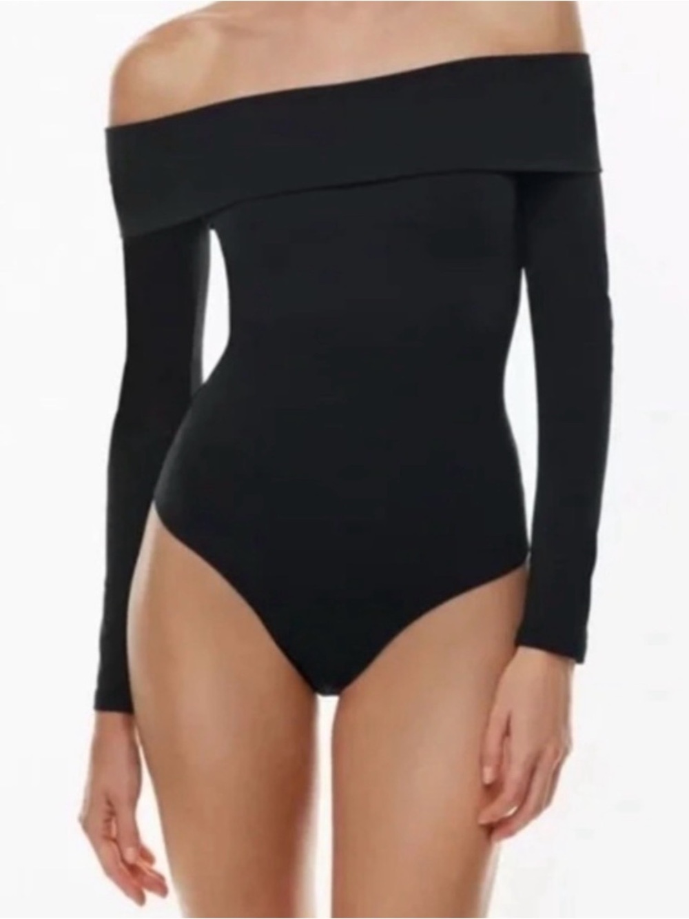 NWT - Aritzia Babaton Contour Off-Shoulder Long Sleeve Bodysuit